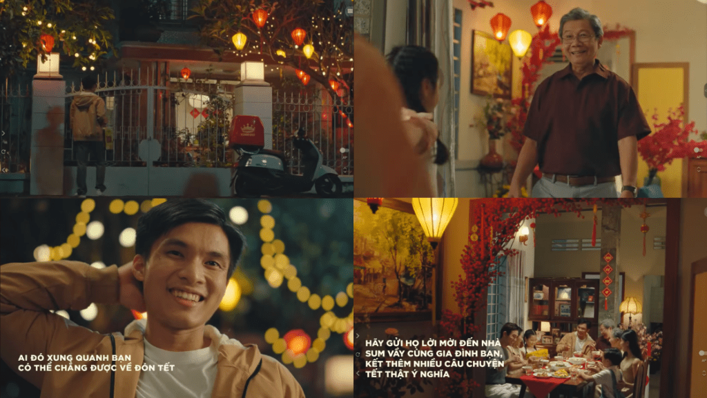 Nhiệm vụ cuối năm vô cùng ấm áp của chàng thanh niên - đến nhà ông chủ đón Tết. Ảnh chụp màn hình.