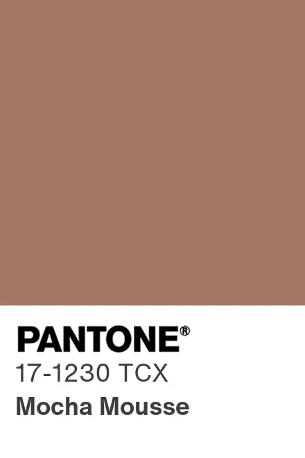 Mã màu PANTONE 17-1230 Mocha Mousse mang lại cảm giác thoải mái và sự ấm áp. Ảnh: Pantone