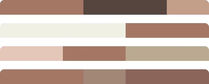 Bốn gợi ý phối màu hài hòa. Ảnh: Pantone