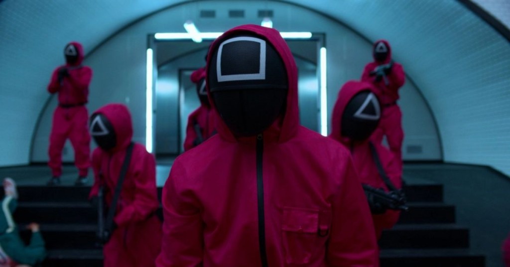 Hình vuông tượng trưng cho sức mạnh, quyền lực trong "Trò Chơi Con Mực". Ảnh: Internet