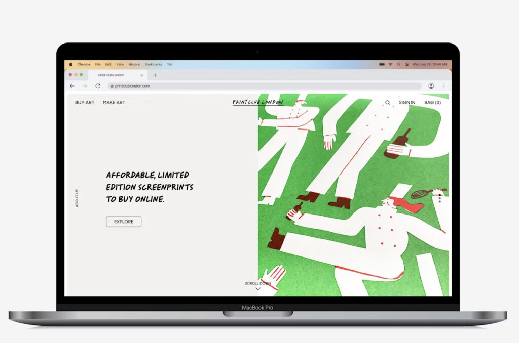 Print Club London - Thiết kế bởi Pentagram