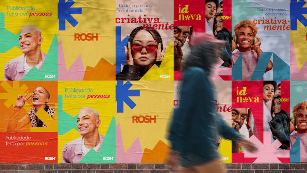 Rosh tái thiết kế thương hiệu trên Behance. Ảnh: Looka