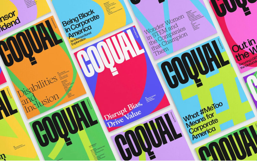 Chiến dịch Coqual – Pentagram: Ứng dụng màu sắc đối lập nổi bật, phá vỡ những hình ảnh quen thuộc để gây ấn tượng thị giác. Ảnh: Looka