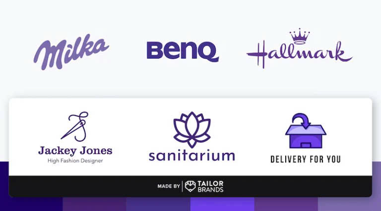 Những thương hiệu mang sắc tím trung thực (Nguồn: Tailorbrands)