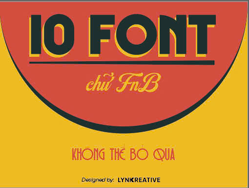 Top 10 font chữ FnB không thể bỏ&nbsp;lỡ
