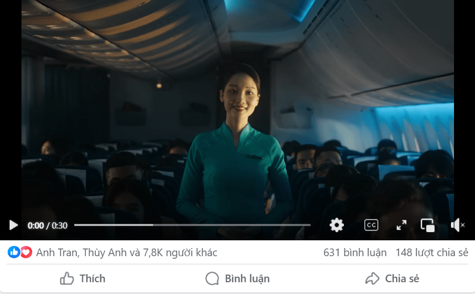 TVC “Cherish Every Mile” của Vietnam Airlines không chỉ kể về chuyến bay, mà chạm đến cảm xúc qua từng dặm đường. Ảnh: Internet