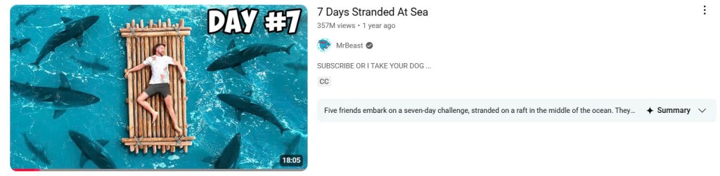 Một Thumbnail gây tò mò kết hợp vói tiêu đề của video tạo nên sự thích thú cho người xem.