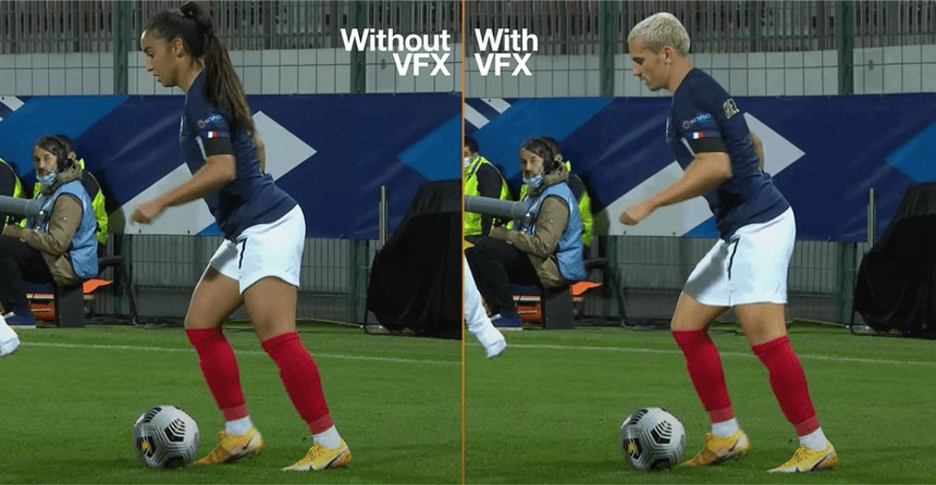 Orange cung cấp nội dung hình ảnh chất lượng cao về trận đấu và biểu đồ phát triển bóng đá nữ, theo phong cách hiện đại, năng động. Nguồn: D&AD