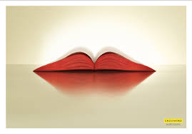 Ẩn dụ "trang sách cất lời" qua "đôi môi" qua ý tưởng quảng cáo sách nói. Ảnh: Internet
